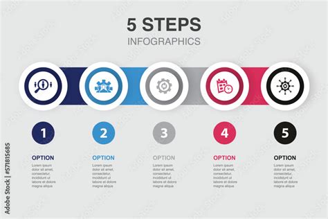 Identify Development Processing Schedule Bpm Icons Infographic Design Layout Template