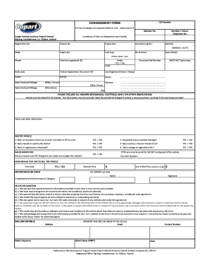 Ie Copart Consignment Form Fill And Sign Printable Template Online Us Legal Forms