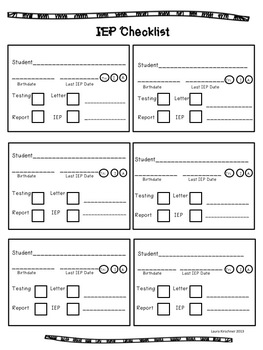 Iep Checklist Special Education By Special Ed Pro Tpt