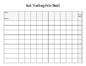 Iep Goal Tracking Data Sheet By We Love Learning Language Tpt