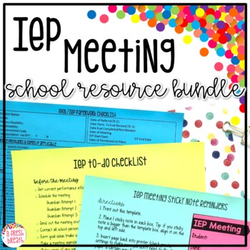 Iep Paperwork Resources Bundle Forms For Before During And After The