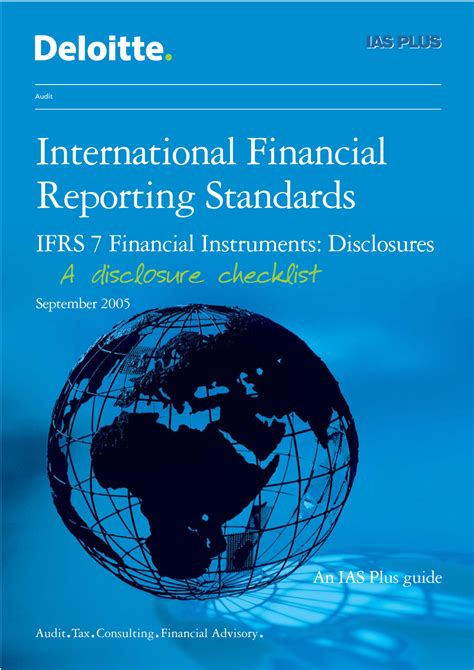 Ifrs 7 Financial Instruments Disclosures A Disclosure Checklist