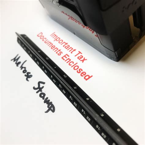 Important Tax Documents Enclosed Rubber Stamp For Mail Use Self Inking