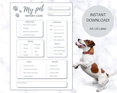 In Progress Free Printable Pet Sitting