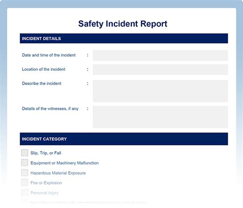 Incident Report Template Free Word Pdf And Excel Download Now