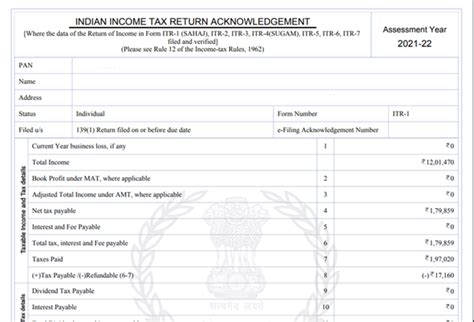 Income Tax Return Acknowledgement Download Buffaloret