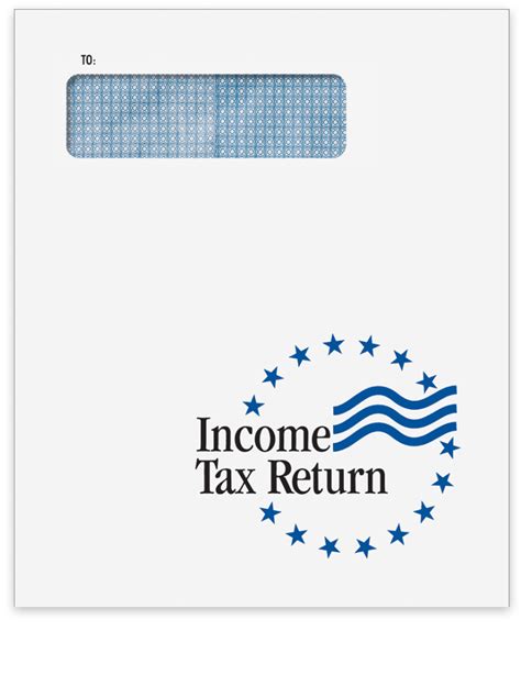 Income Tax Return Envelope With 1040 Window 9 1 2 X 11 1 2 Zbp Forms