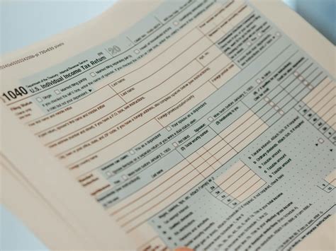 Income Tax Return Paper Free Stock Photo