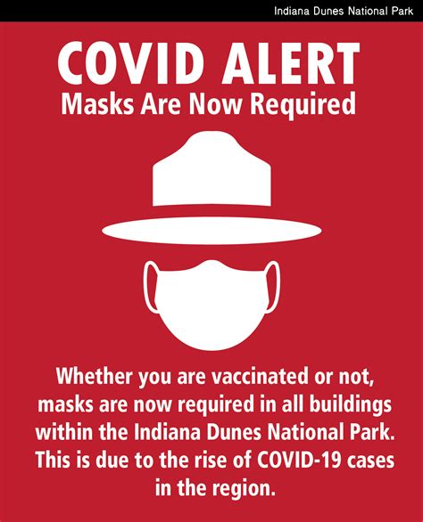 Indiana Dunes On Twitter Covid Alert Masks Are Now Required Whether