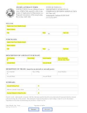 Indiana Repo Affidavit Complete With Ease Airslate Signnow