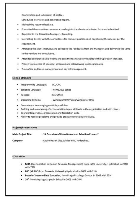 Indira Resume Pdf