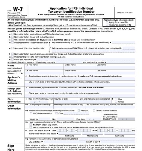 Individual Taxpayer Identification Number Itin Guide 2023