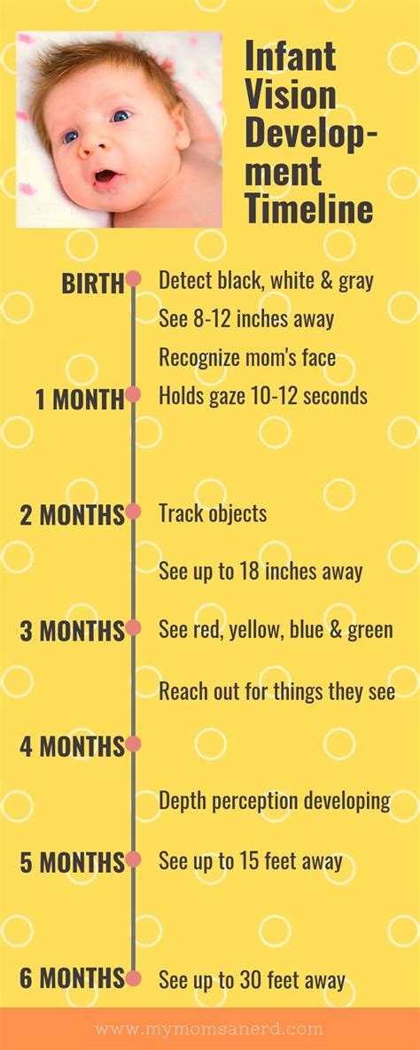 Infant Vision Development Timeline Baby Milestones Baby Eyes Baby