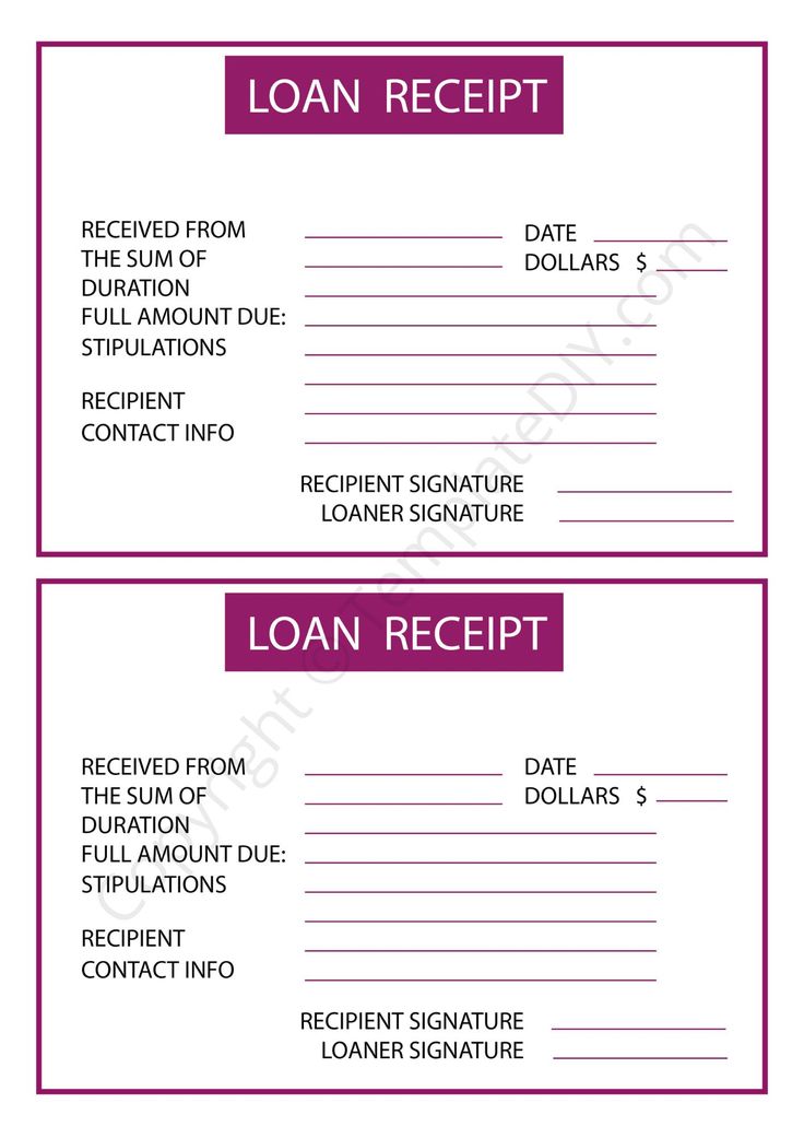 Initial Custody And Documentation The Loan Paperwork Or Receipt Should Include Contact Info