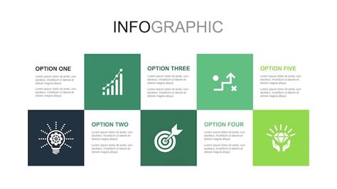 Innovation Growth Goal Strategy Value Icons Infographic Design Layout Template Creative