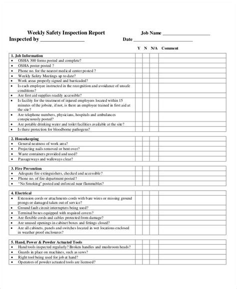 Inspection Report 50 Examples Word Pages Google Docs How To