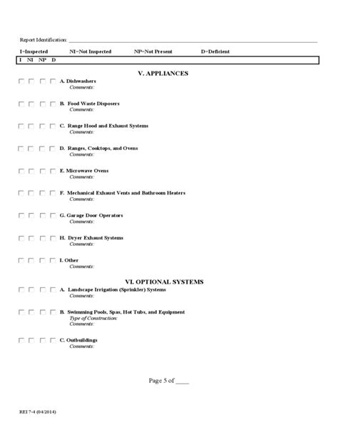 Inspection Report Form Texas Free Download