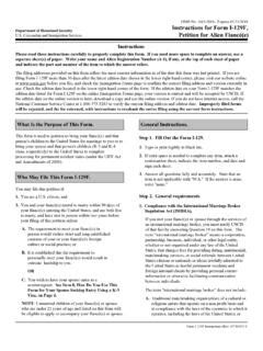 Instructions For Form I 129F Department Of Homeland Instructions