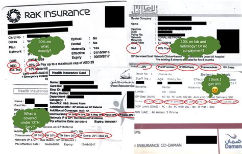 Insurance Card Explained Uae Health Insurance Cards The Codes