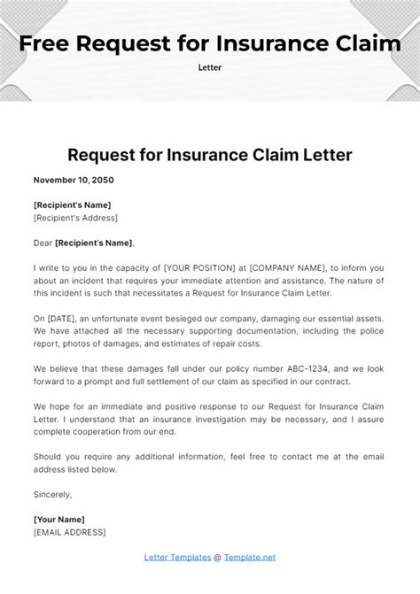 Insurance Claim Demand Letter Template Infoupdate Org