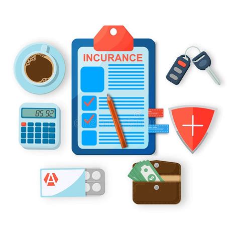 Insurance Paperwork Stock Illustration Illustration Of Premiums 36997505