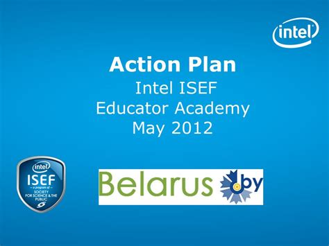 Intel Isef 2012 Educator Academy 1 Action Plan Guidelines This Is