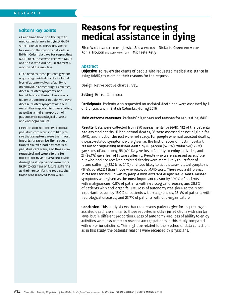 Involvement Of Palliative Care In Patients Requesting Medical