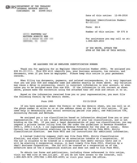 Irs Ein Confirmation Letter Copy Mamiihondenk Org