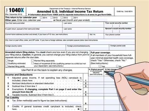 Irs Form 1040X 2018 All Are Here