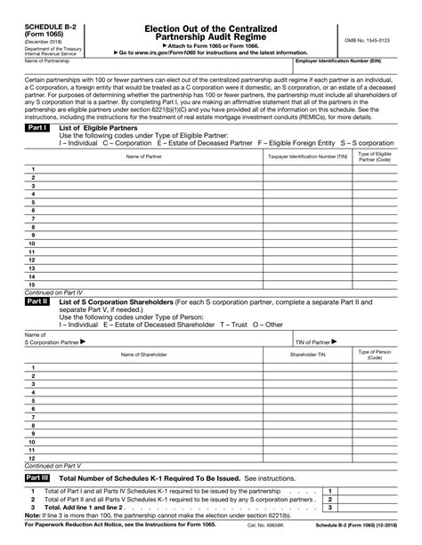 Irs Form 1065 Schedule B 2 Fill Out Sign Online And Download