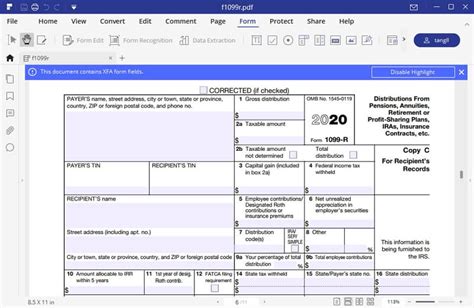 Irs Form 1099 R How To Fill It Right And Easily