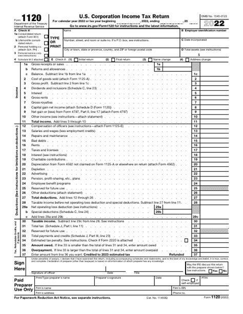 Irs Form 1120 H Download Fillable Pdf Or Fill Online U S Income Tax