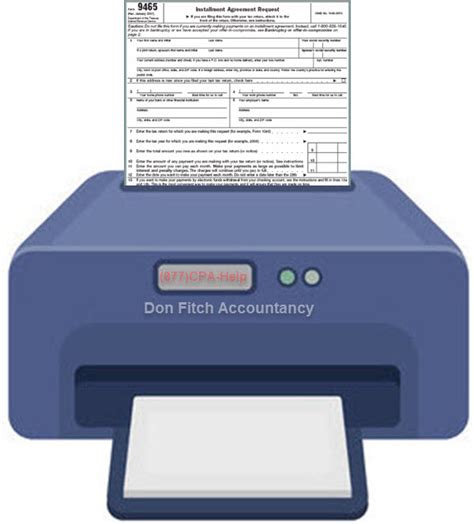 Irs Installment Agreement Engagement Don Fitch Accountancy 877 Cpa Help