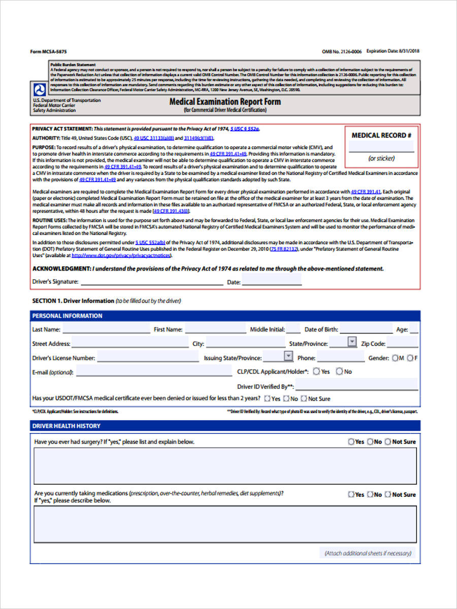 DOT Paperwork Card Option