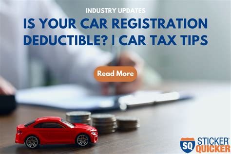 Is Your Car Registration Tax Deductible Car Tax Tips Sticker Quicker Dmv Blog