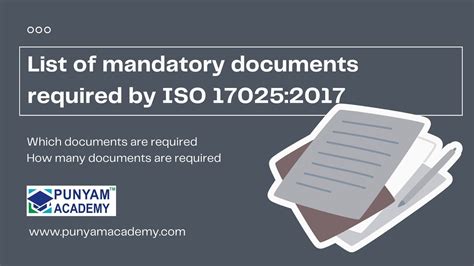 Iso 17025 2017 List Of Mandatory Documents Required Youtube