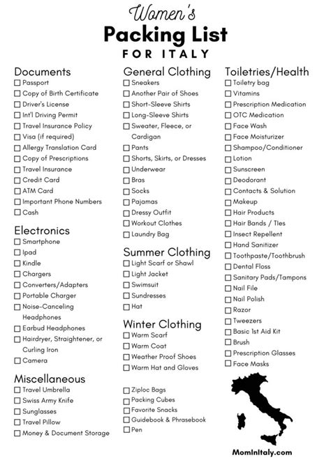 Italy Packing List For Kids What To Bring What To Leave At Home