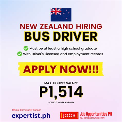 Job Opportunities For Bus Drivers In New Zealand Philippine Go