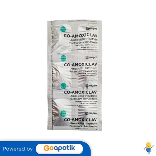 Jual Co Amoxiclav Meprofarm 125 500 Mg Strip 6 Tablet Shopee Indonesia