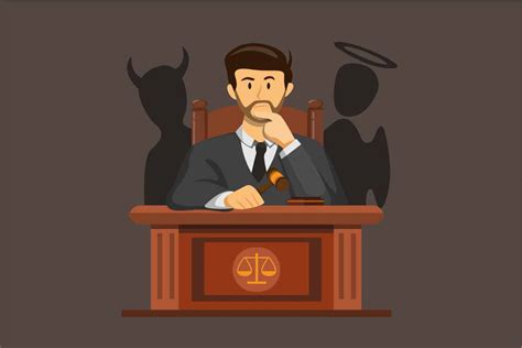 Judge Confusing Making Decision Vector Graphic By Aryo Hadi Creative