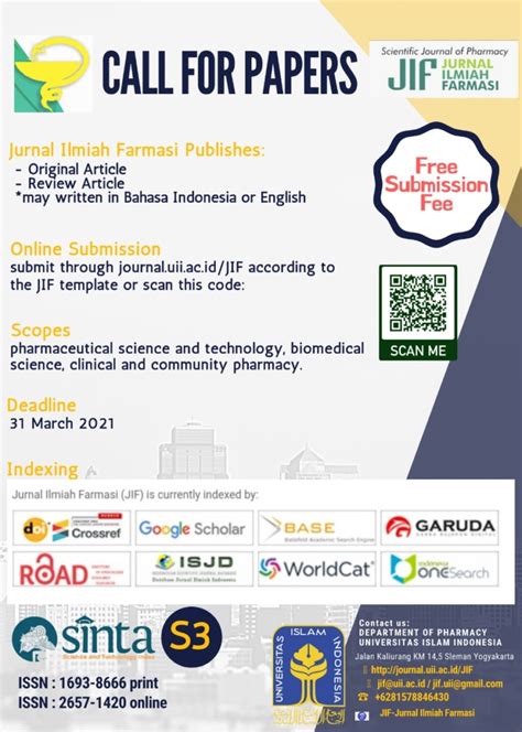 Jurnal Ilmiah Farmasi Publish Edisi Terbaru Telah Terbit Jurusan Farmasi