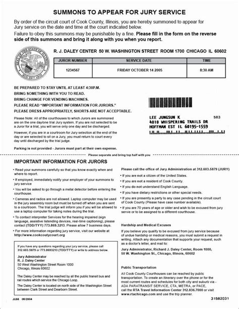 Jury Service Self Employed Form Employment Form