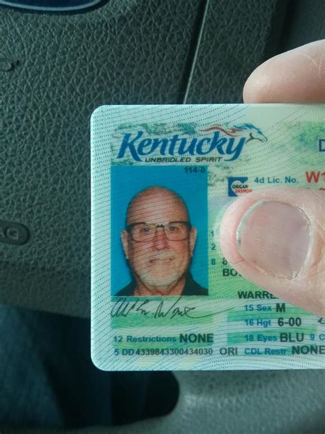 Just Got Our New Kentucky Drivers License Free For All The Patriot