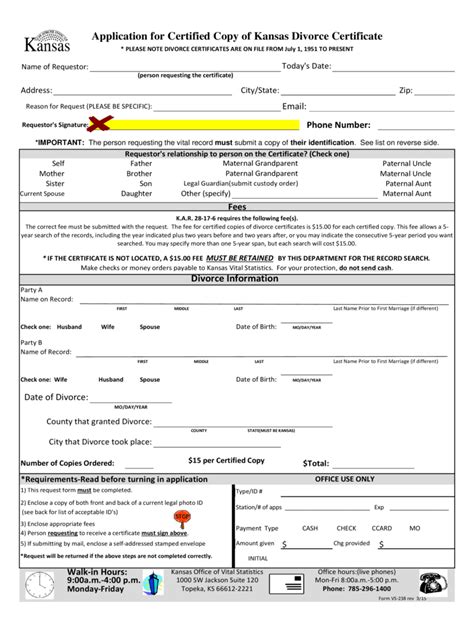 Kansas Divorce Forms Free Templates In Pdf Word Excel To Print