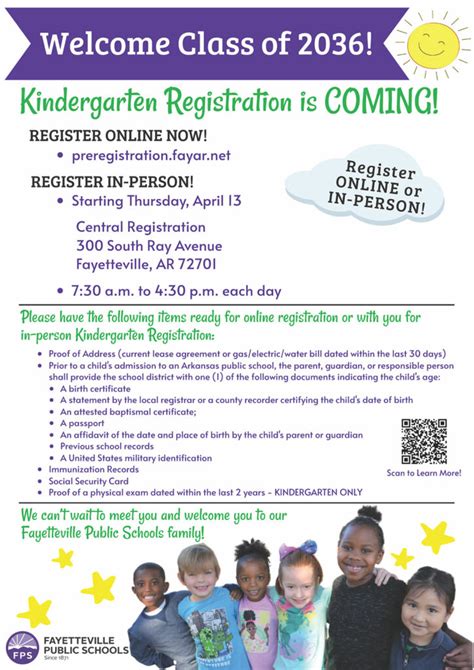 Kindergarten Registration Underway At Fayetteville Public Schools