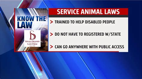 Know The Law Service Animal Laws