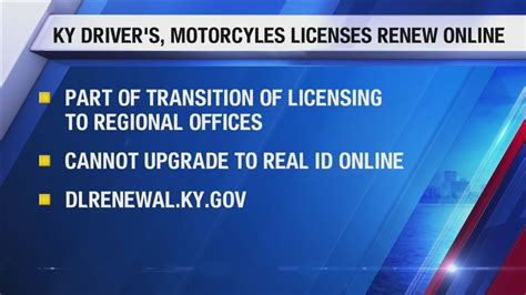 Ky Driver S And Motorcycle Licenses Can Now Be Renewed Online Youtube