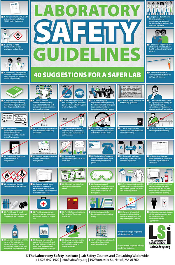 Lab Safety Rules Examples