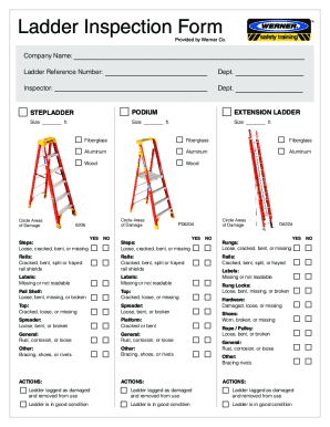 Ladder Inspection Form Pdf Fill Online Printable Fillable Blank Pdffiller