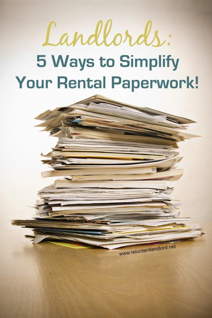 Landlords 5 Ways To Simplify Your Rental Paperwork Artofit